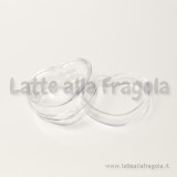 Scatola cuore in plastica trasparente 31.80x30mm