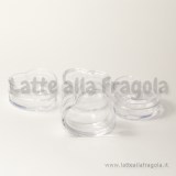 Scatola cuore in plastica trasparente 31.80x30mm