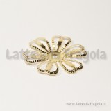 Filigrana Fiore in metallo gold plated 30mm
