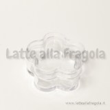Scatola fiore in plastica trasparente 32x17mm