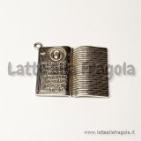 Ciondolo 3D Death Note in metallo argento antico 35x27mm