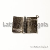 Ciondolo 3D Death Note in metallo argento antico 35x27mm