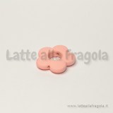 5 connettori fiore in acrilico colori fluo assortiti 20mm