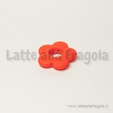 5 connettori fiore in acrilico colori fluo assortiti 20mm