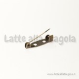 Base spilletta in metallo color bronzo 20x5mm