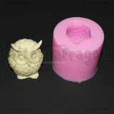 Stampo Gufo 3D in gomma siliconica 5.5cm