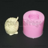 Stampo Gufo 3D in gomma siliconica 5.5cm