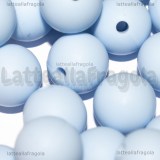 3 Perle in Silicone Azzurro 12mm
