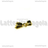 Portapendente in metallo gold plated 15x3mm
