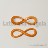 Connettore Simbolo Infinito in metallo arancione 30x10mm