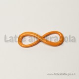 Connettore Simbolo Infinito in metallo arancione 30x10mm