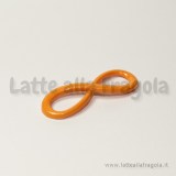Connettore Simbolo Infinito in metallo arancione 30x10mm