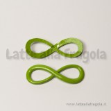 Connettore Simbolo Infinito in metallo verde 30x10mm