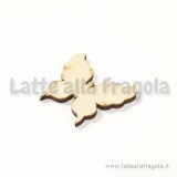 Farfalla in legno naturale 20mm