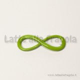 Connettore Simbolo Infinito in metallo verde 30x10mm