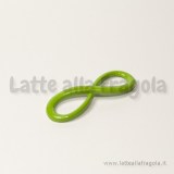 Connettore Simbolo Infinito in metallo verde 30x10mm