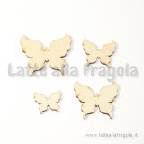 Farfalla in legno naturale 20mm