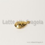 Ciondolo apribile filigranato gold plated goccia 22x12mm