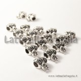 Ape foro largo in metallo argento antico 15x12mm