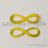 Connettore Simbolo Infinito in metallo giallo metallizzato 30x10mm