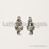 Charm Dorothy Mago di Oz in metallo argento antico 26x11mm