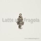 Charm Dorothy Mago di Oz in metallo argento antico 26x11mm
