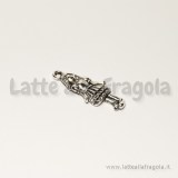 Charm Dorothy Mago di Oz in metallo argento antico 26x11mm