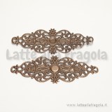 Filigrana 61x24mm in metallo color rame