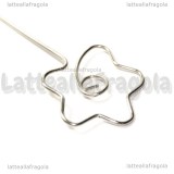 Porta memo in metallo forma fiore 12.8cm