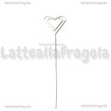 Porta memo in metallo forma cuore 12.8cm