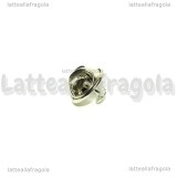 Base spilletta in rame silver pated con piattello da 4.5mm