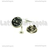 Base spilletta in rame silver pated con piattello da 4.5mm