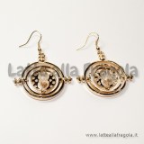 Orecchini Giratempo in metallo Gold Plated