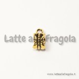 Portapendente filigranato in metallo Toni dorati 12x6mm