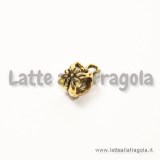 Portapendente filigranato in metallo Toni dorati 12x6mm