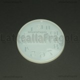 Stampo in silicone Orologio Numeri Arabi lucido diametro 10cm