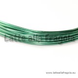 10 Metri Filo in Alluminio Verde Scuro 1mm