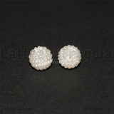10 Perle in Acrilico Bianco effetto perline 10mm