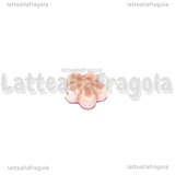 3 Fiori in Ceramica Rosa foro passante 12mm