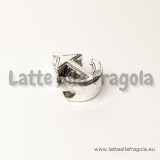 Ancora foro largo in metallo argento antico 16x13mm