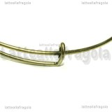 Bracciale rigido in rame color bronzo 23cm