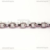 1 metro di Catena in alluminio rosa maglie ovali 8x5.5mm