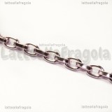 1 metro di Catena in alluminio rosa maglie ovali 8x5.5mm 