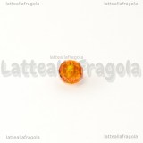 15 Rondelle mezzocristallo sfaccettato Arancione 6x4mm
