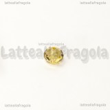 15 Rondelle mezzocristallo sfaccettato Light Topaz 6x4mm