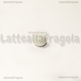 15 Rondelle mezzocristallo sfaccettato Bianco Alabastro 6x4mm