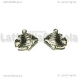 Ciondolo Pesce Scalare in Acciaio inox 18x17mm