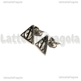 Orecchini a Perno Doni della Morte Saga Harry Potter in Acciaio Inox 11x10mm