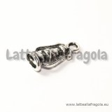 Charm 3D Lanterna in metallo argento antico 20x10mm