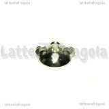 Coppetta Orecchie di Topo in metallo argentato 16x8mm